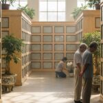 Serene columbarium in Singapore, a common choice for cremation services and long-term remembrance