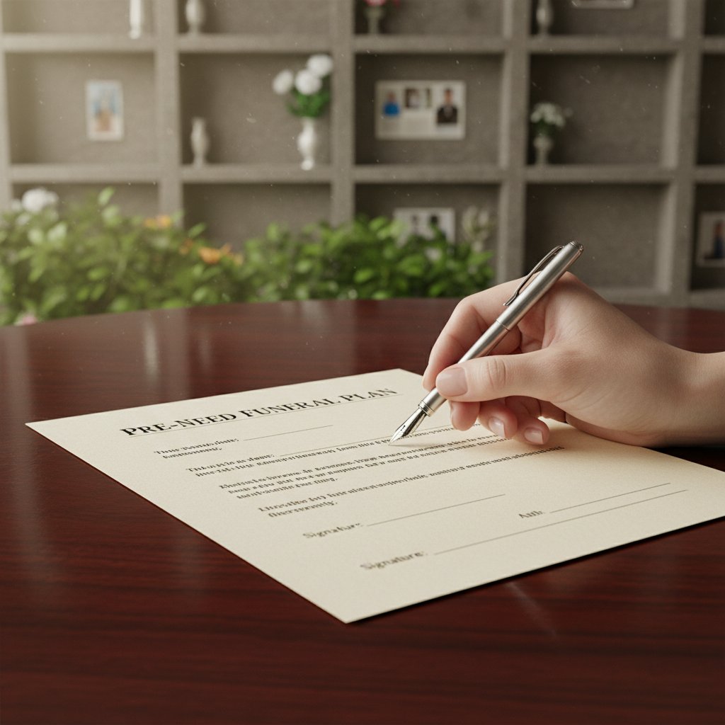 Pre-need funeral planning documents for funeral services SG