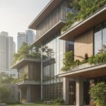 Modern multi-storey columbarium in Singapore, showing efficient land use for cremation services
