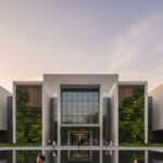 Mandai Crematorium, a key facility for cremation services in Singapore, under a clear sky