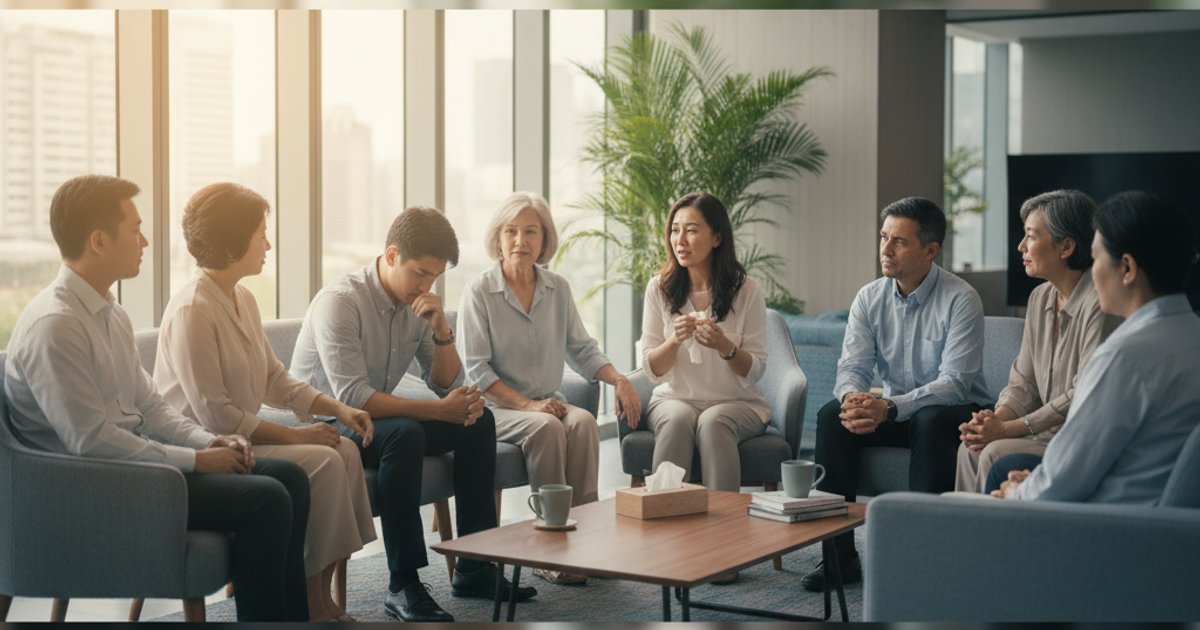 Diverse grief support group in Singapore, offering long-term healing after funeral services