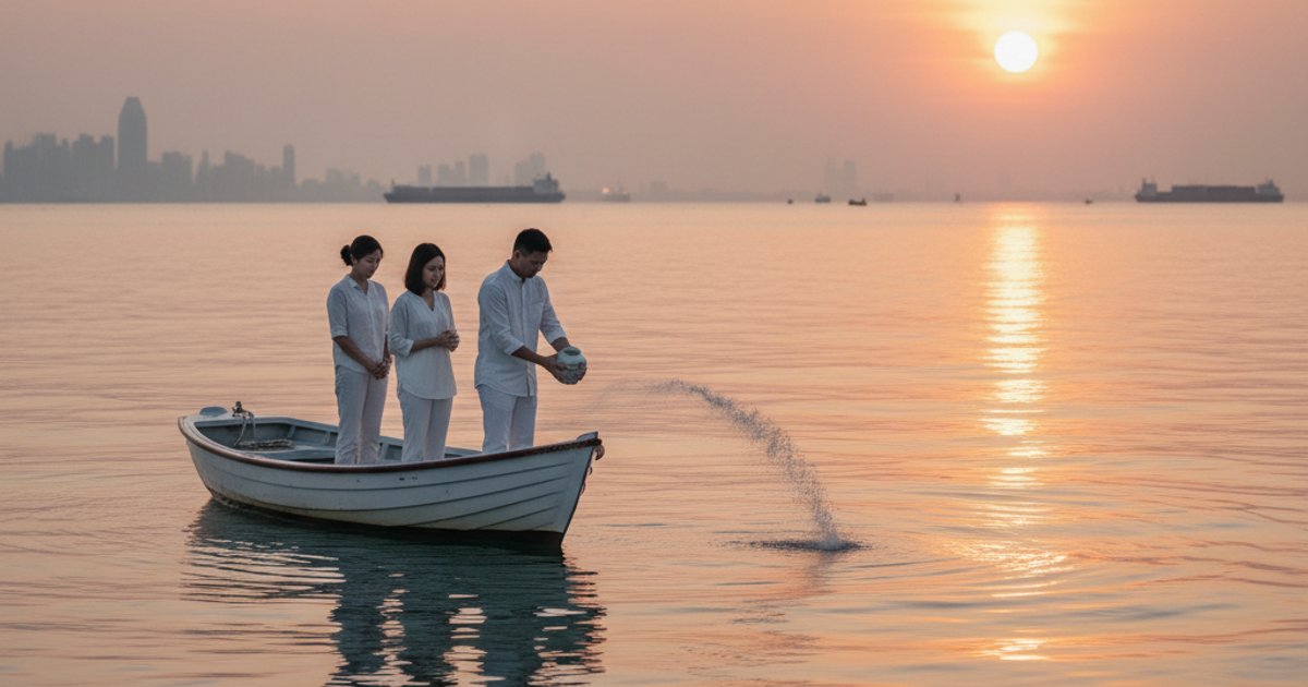 Ash scattering at sea, a unique option for funeral services and memorials in Singapore