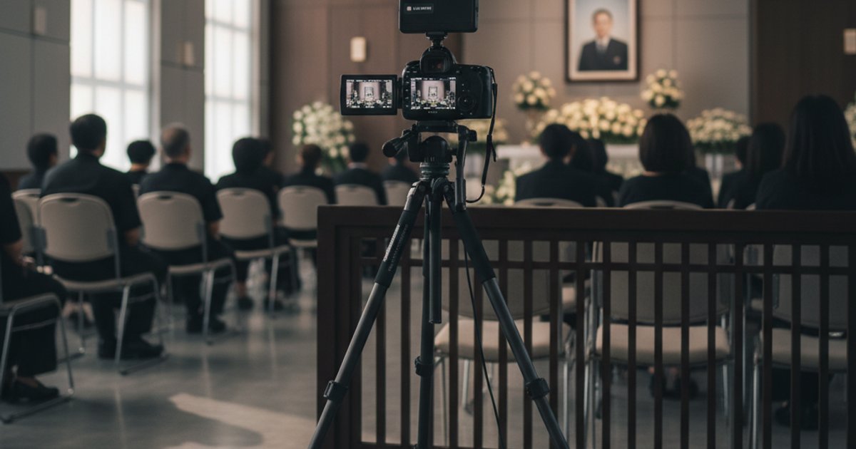 Live-streaming setup for funeral services in Singapore