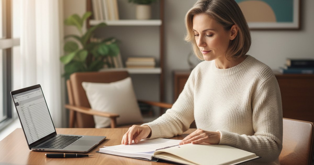Person reviewing financial documents for funeral planning in Singapore