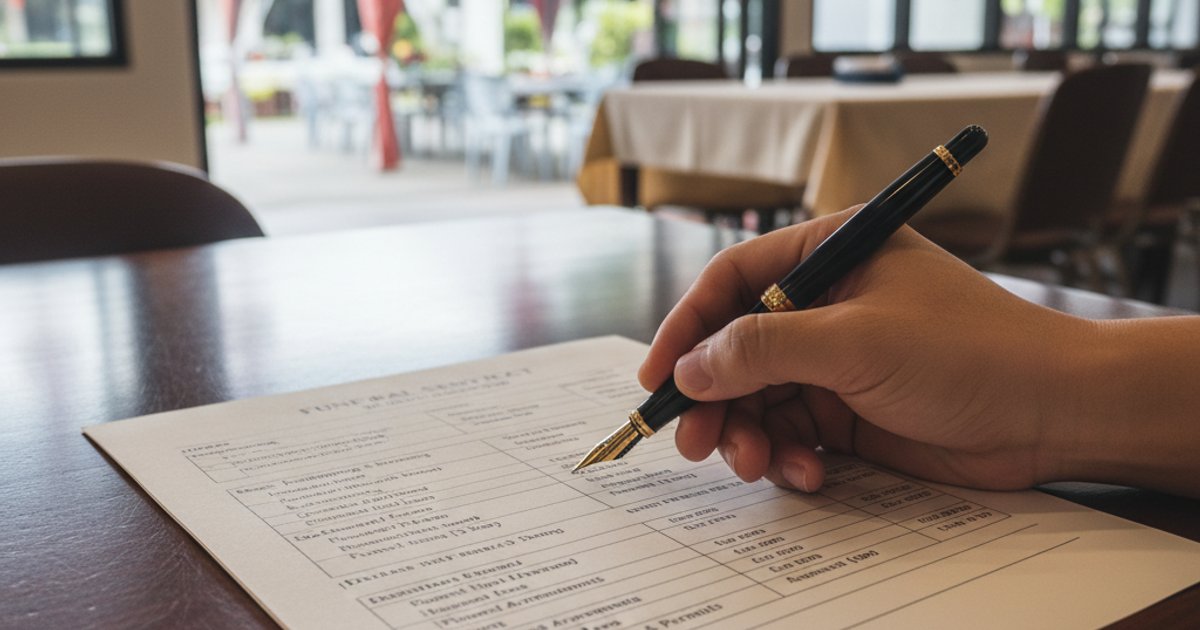 Reviewing a transparent funeral services Singapore contract with itemized costs