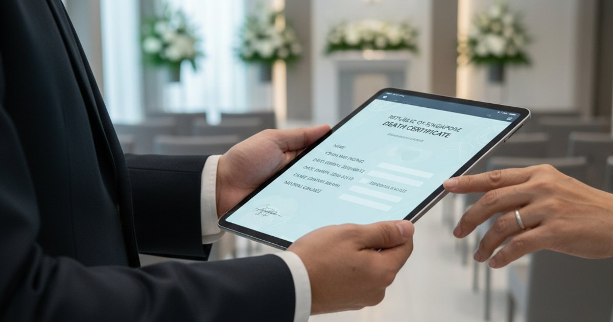 Digital death certificate and funeral regulations being discussed in Singapore.