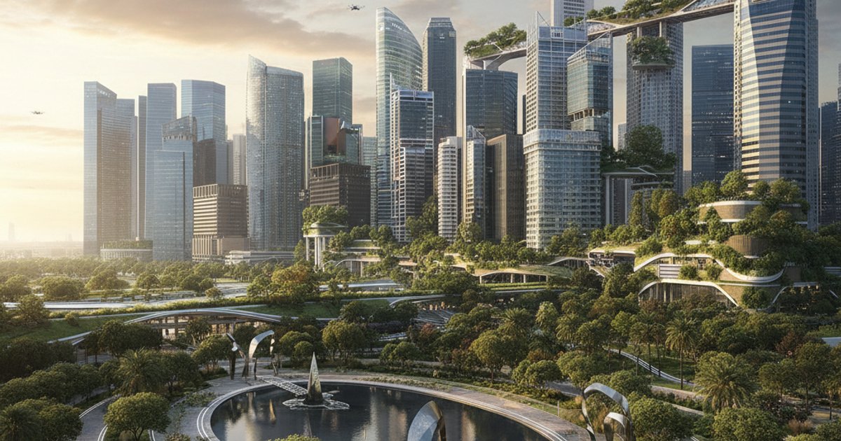 Future urban landscape of Singapore integrating innovative funeral services Singapore facilities