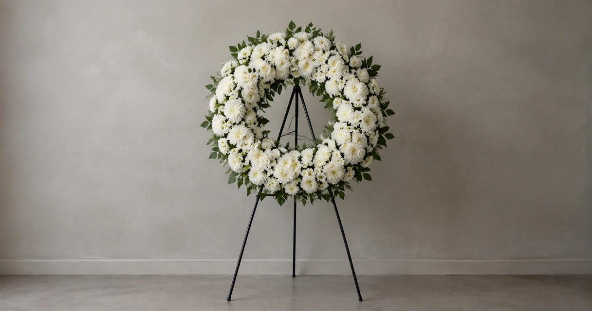 Condolence flowers in Singapore: what to send, and the ten LED-wreath cap