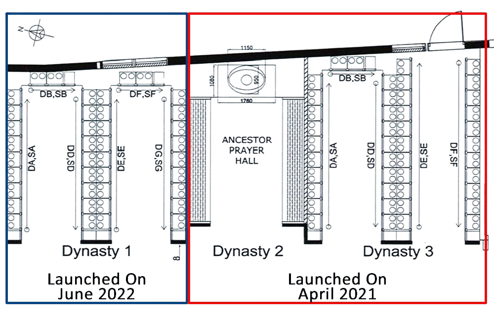 Dynasty Suites overall floorplan