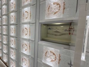 Lin San Temple columbarium room
