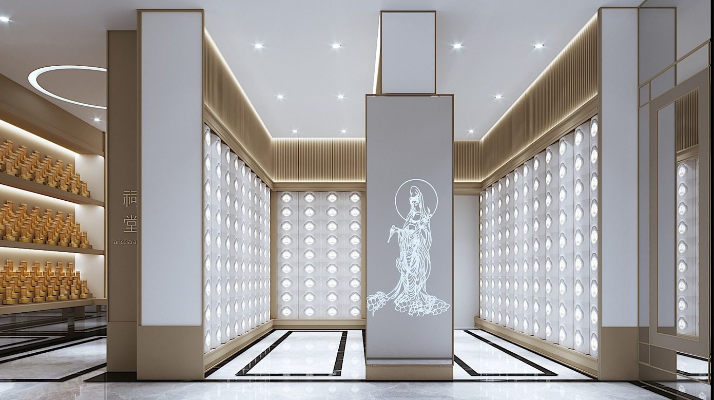 Dynasty 1 & 3 (地藏殿) columbarium niches at Lin San Temple