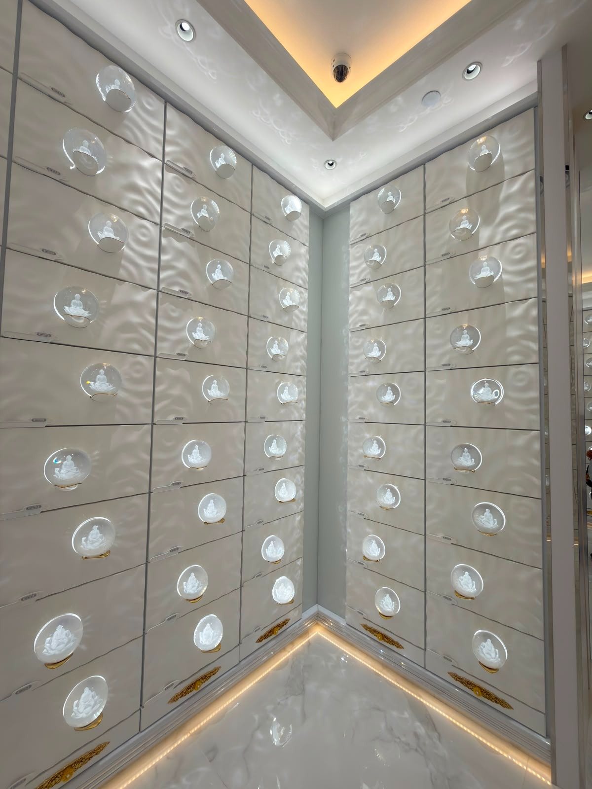 Columbarium niches at Thian Leng Chong Toh Tong